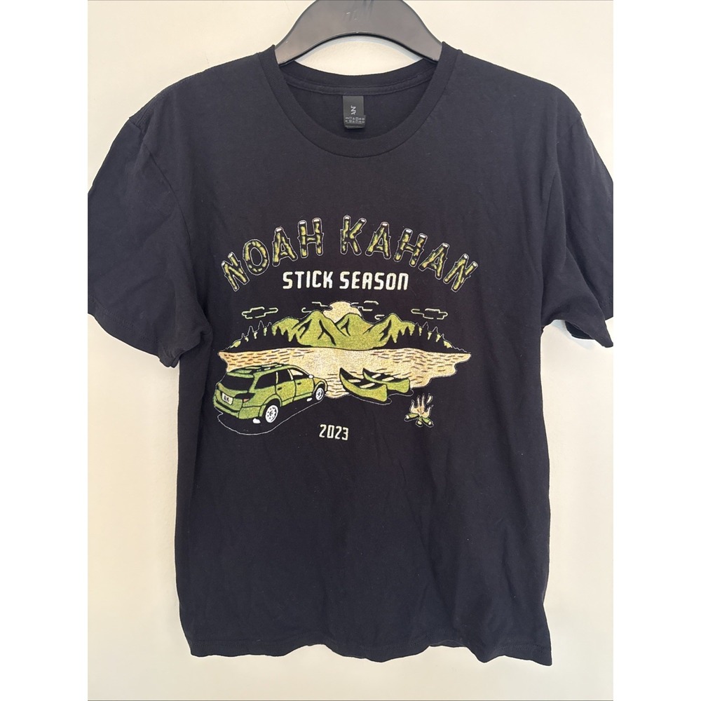 Noah Kahan Stick Season 2023 Tour T-Shirt Black Medium Concert Merch Graphic Tee